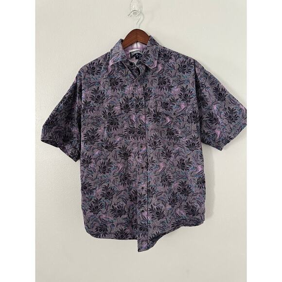 Panhandle Slim Paisley Galore Western Shirt Snap Front sz Medium - Picture 1 of 4